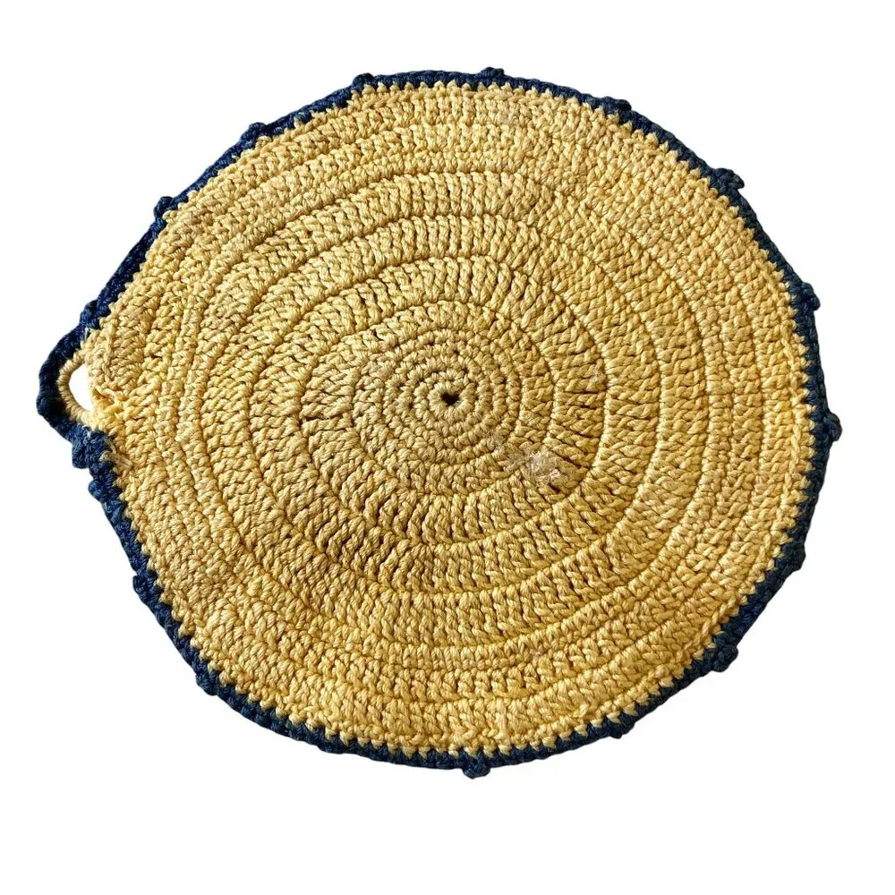 Potholder Hot Pad Hand Crochet Granny Chic Vintage Lot of 3 Small